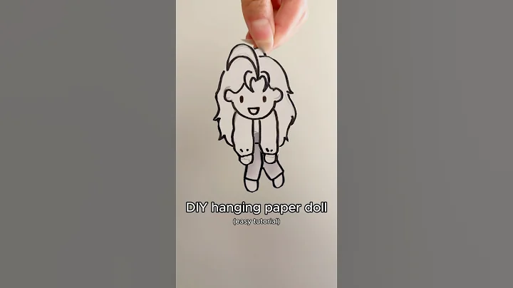 hanging paper doll tutorial #art #artist #diy thumbnail