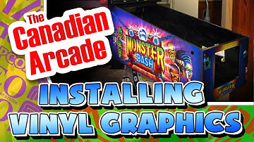 Installing Vinyl Graphics on a Pinball Machine (Williams Monster Bash)