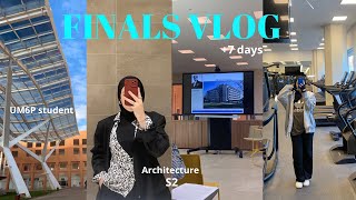 Finals Week يوميات طالبة هندسة معمارية في جامعة محمد السادس متعددة التخصصات Um6P