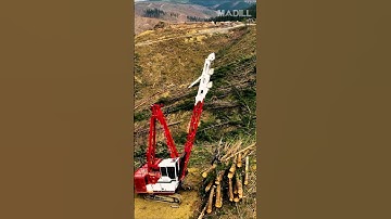 Griffins Logging - Madill 124 Swing Yarder in Berwick Forest near Dunedin New Zealand