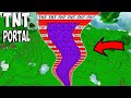 I found a CROOKED TALLEST PORTAL in Minecraft ! What&#39;s INSIDE the TNT PORTAL ?