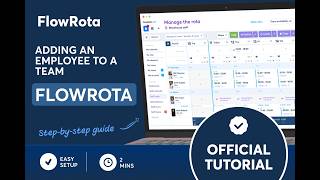 FlowRota Tutorial - Adding an employee to a team