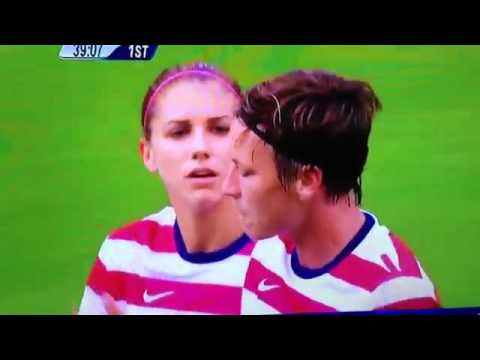 Abby Wambach Gets Sucker Punched In The Eye By Colombian Opponent