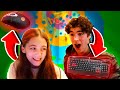 TOH but my little sister controls the MOUSE and I control the KEYBOARD! (CHALLENGE)