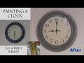 Spray Paint A Wall Clock To Give It a New Look