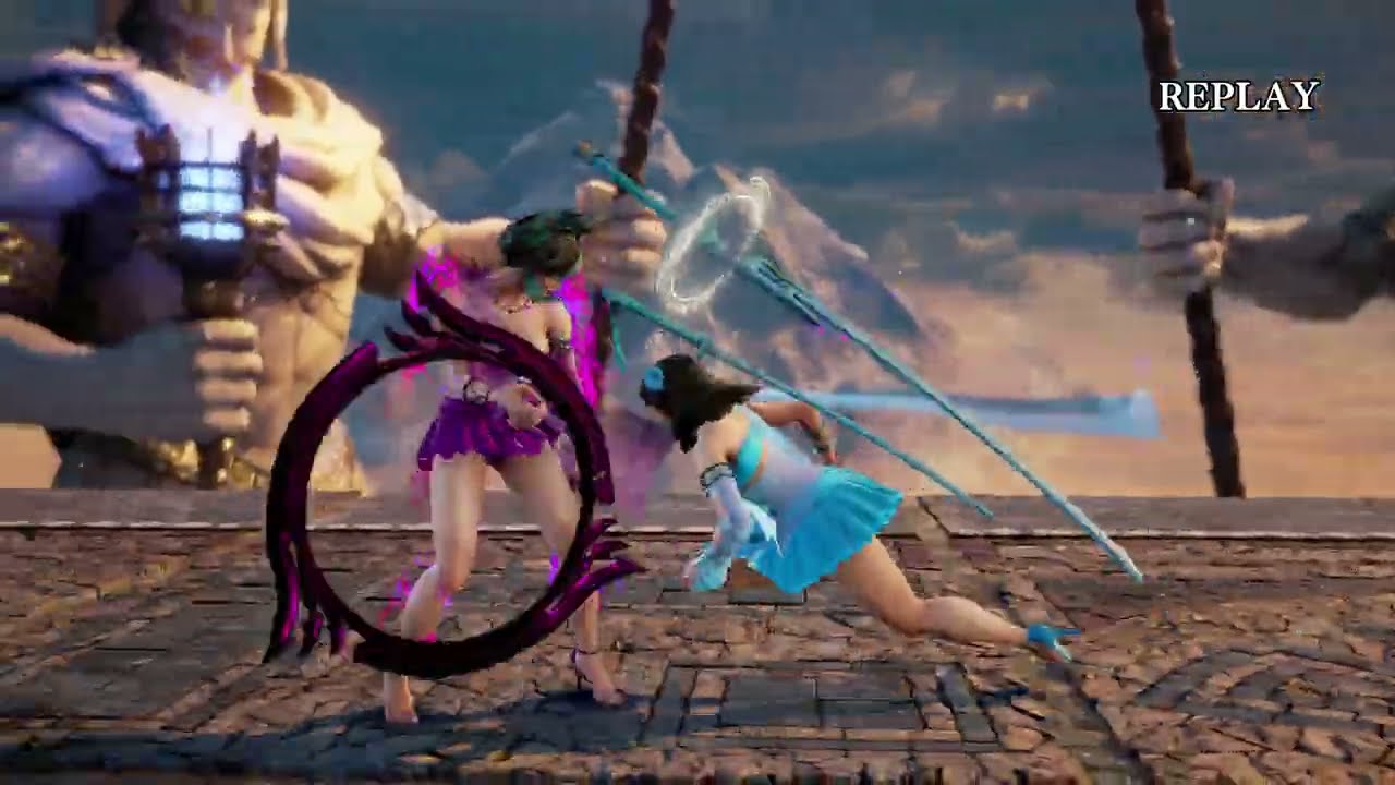 elysium 2B (blue) vs elysium tira (purple) soul calibur 6