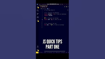 😋😋 Part One - JavaScript Quick Tips 2023 #shorts #javascript #programming #coding #tips #tricks
