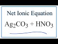 Net Ionic Equations and Spectator Ions