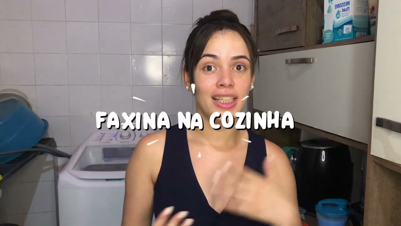Faxina na cozinha l limpei geladeira fogão e armário l vida simples…