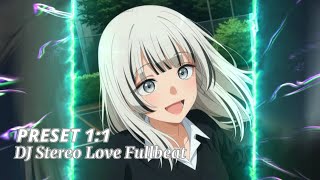 PRESET AM JJ 1:1 DJ STEREO LOVE FULLBEAT