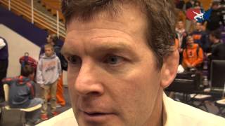 Tom Brands after Iowa Hawkeyes win 2015 Midlands team title