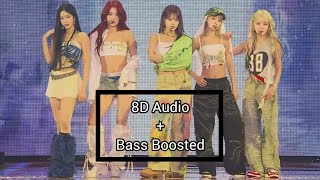 [4K] LE SSERAFIM ‘EASY’ (Live At LE SSERAFIM COMEBACK SHOWCASE ‘EASY’) | 8D+BASS BOOSTED #Kpop #EASY