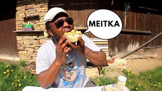 Eating INSANE Polish RAW Meat Spread In a Village | METKA CEBULOWA  🇵🇱