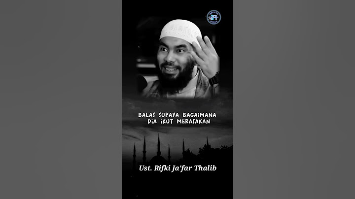 Tiga Pilihan Cara Membalas Ketika Kita Disakiti Sama Orang Lain | Ustadz Rifki Ja'far Thalib