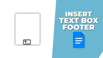 How to insert a textbox in a footer in Google Docs