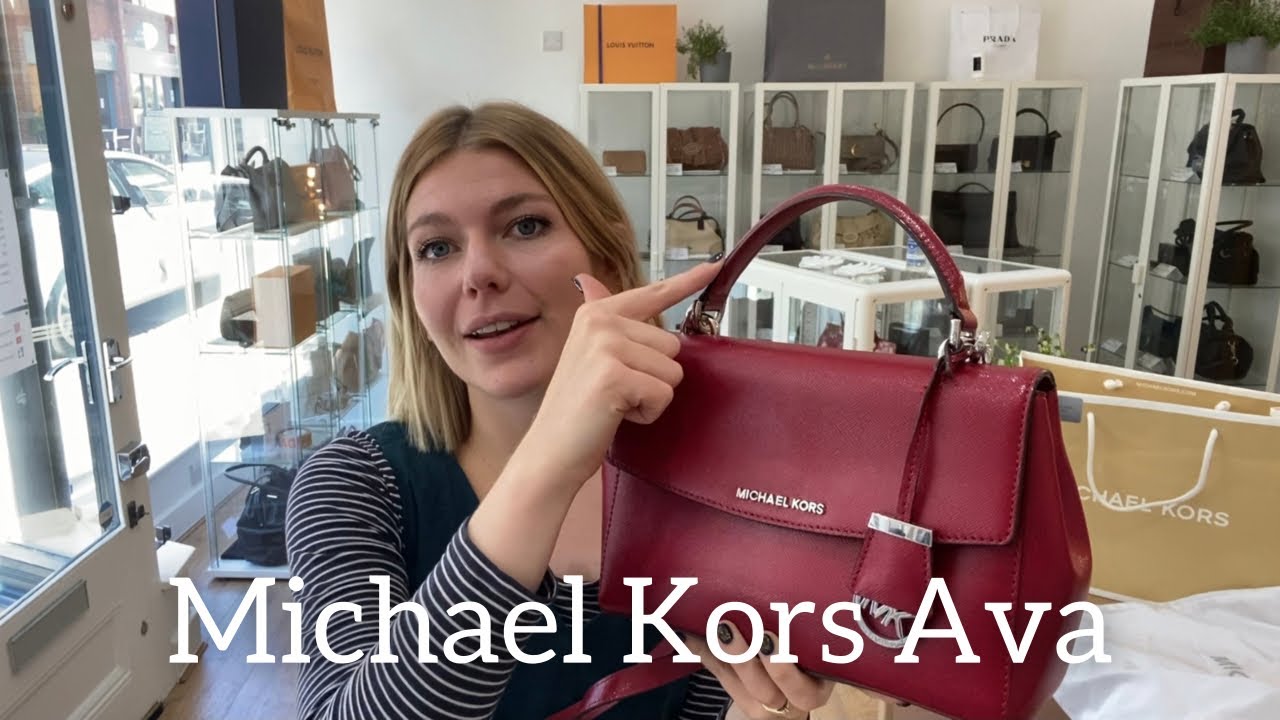 Michael Kors, Bags, Michael Kors Ava Medium Saffiano Leather Satchel