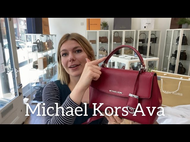 Michael Kors Medium Ava Review & what's in my bag & Comparison new vs old  Ava (Rose & Black)Leather 