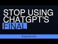Stop Using ChatGPT's Final Reply — 15s Fix That Works