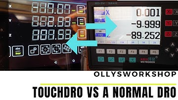 touchDRO vs a standard DRO - a comparison on a mill