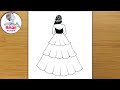 Girl Drawing for beginners/ How to draw girl drawing step by step / pencil drawing / Art
