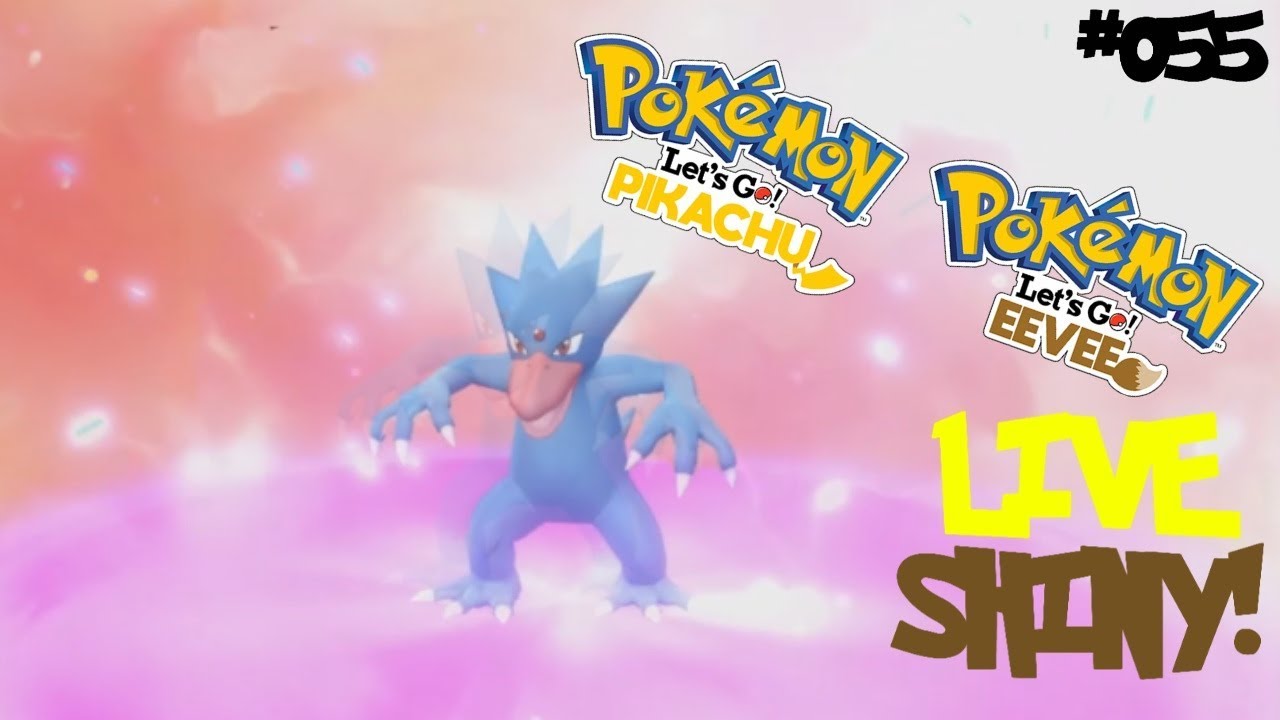 Synchronized Evolution Shiny Golduck Live Reaction Pokemon Let S Go Shiny Living Dex 055 Youtube