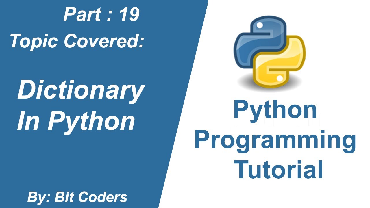 #19 Python Tutorial for Beginners | Dictionary Data Type Explained ...