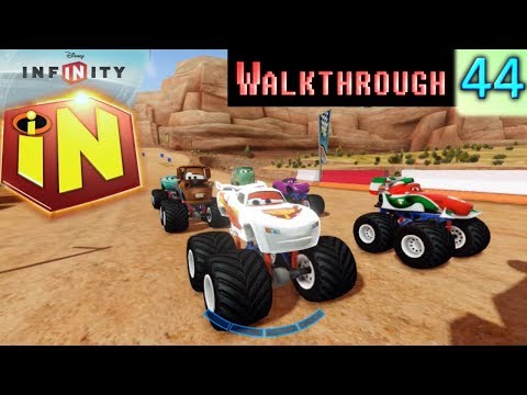 Disney Infinity Monster Truck Race Hard Difficulty Featuring Lightning McQueen W 44 