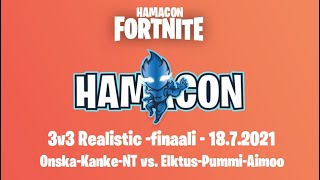 ***Hamacon Fortnite 3v3 REALISTIC finaali 18.7.2021 tallenne - #EpicPartner Creator Code Hamacon***
