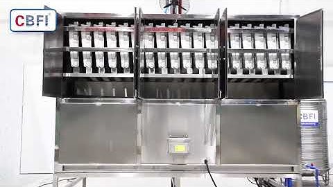 CBFI 5 tons cube ice machine factory showcase sample