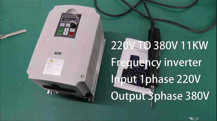 NFlixin 1-phase input 220V, 3-phase output 380V 11KW VFD Frequency inverter, demonstration video.