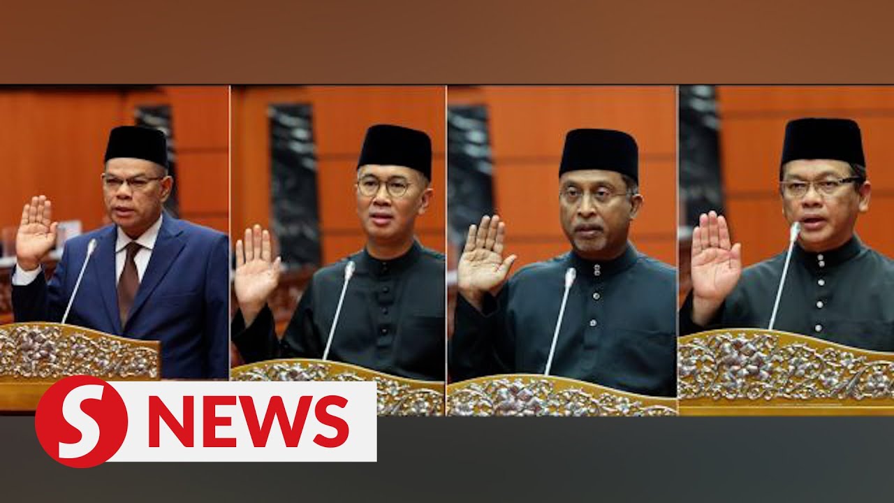Four new senators sworn in on Dec 3 - YouTube
