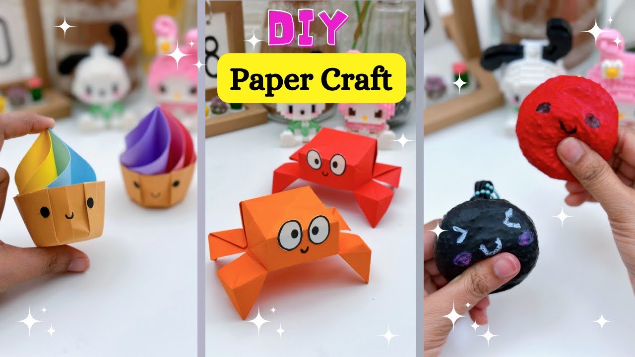 8 ПРОСТЫХ ИДЕЙ ДЛЯ ПОДДЕЛОК ИЗ БУМАГИ / ПОДДЕЛКИ ИЗ БУМАГИ / ДВИЖУЩИЕСЯ БУМАЖНЫЕ ИГРУШКИ / ИДЕИ Д...