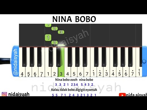 Chord Piano Nina Bobo NOT ANGKA PIANIKA NINA BOBO | TUTORIAL MUDAH MAIN PIANIKA LAGU NINA BOBO - YouTube