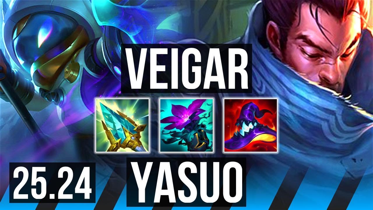 VEIGAR vs YASUO (MID) | KR Master | 25.24