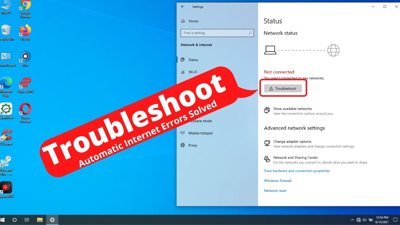 How to Fix Network & Internet issues On Windows 10 - YouTube