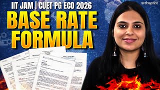 Base Rate Formulas | IIT JAM ECONOMICS | CUET PG ECONOMICS preparation | CUET PG ECONOMICS COACHING
