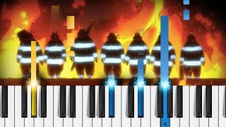 Video thumbnail of "Enen no Shouboutai OP - "Inferno" - Piano Tutorial - Fire Force Opening Theme"