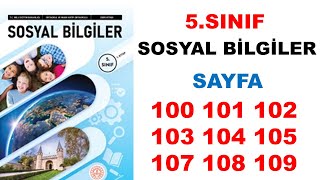 5. Sınıf Sosyal Bilgiler Ders Kitabı Sayfa 100 101 102 103 104 105 107 108 109 Cevaplar