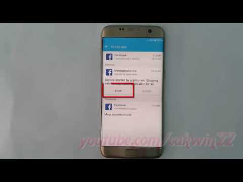 Samsung Galaxy S7 Edge : How to Stop Service by application (Android Marshmallow)