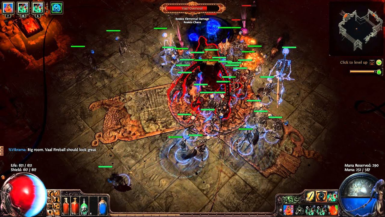 Vaal Oversoul - Vaal Summon Skeletons and Vaal Fireball