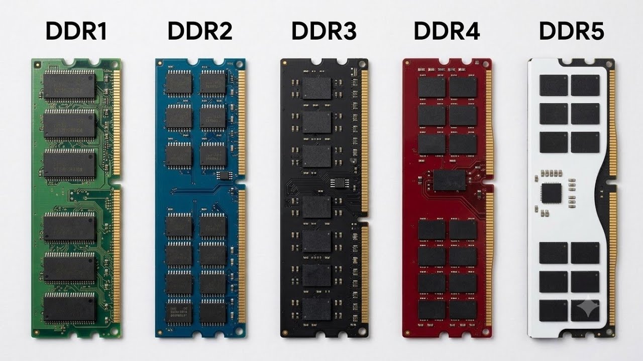 DDR5.DDR3.DDR2 メモリまとめて Every DDR RAM Explained in 6 Minutes - YouTube