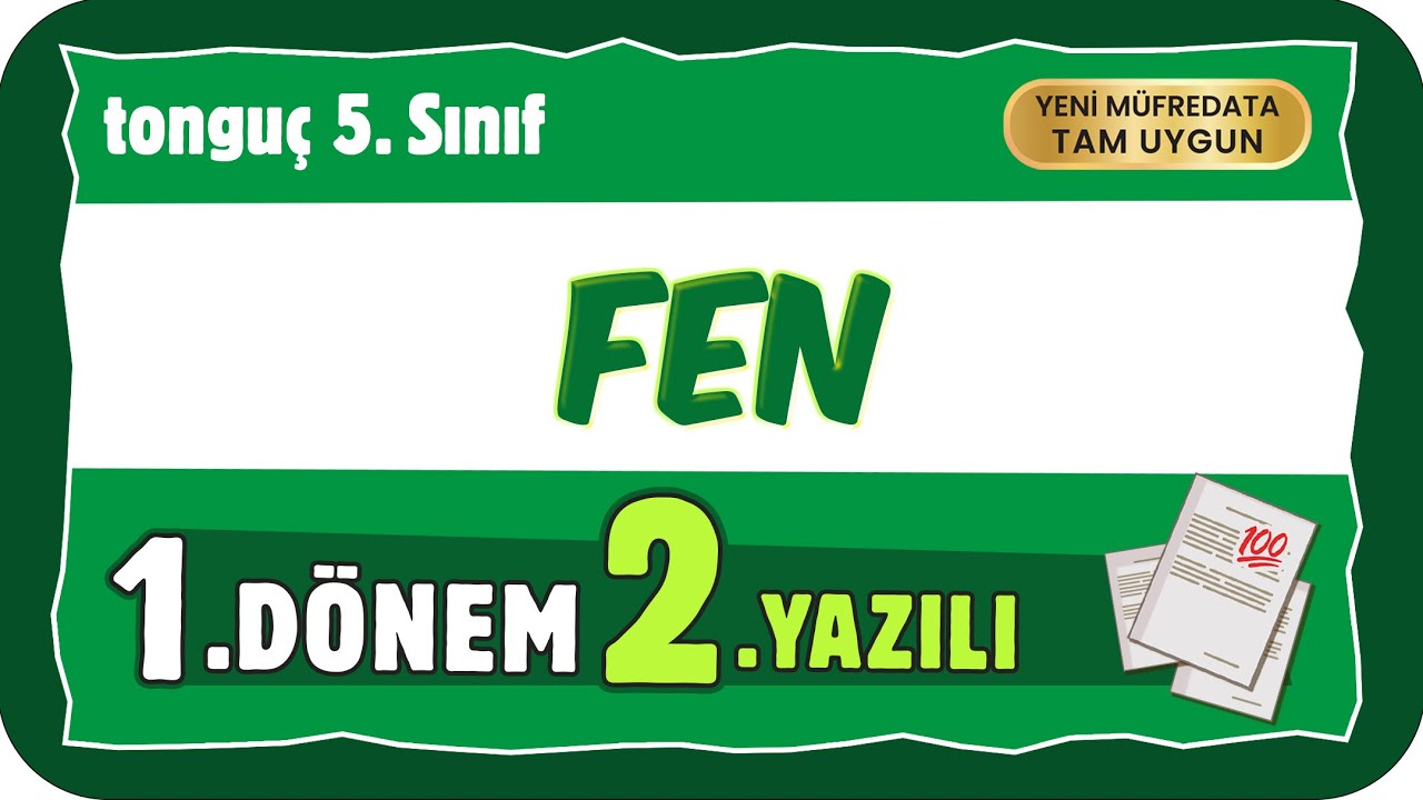 5. Sınıf Fen 1. Dönem 2. Yazılıya Hazırlık 📑  