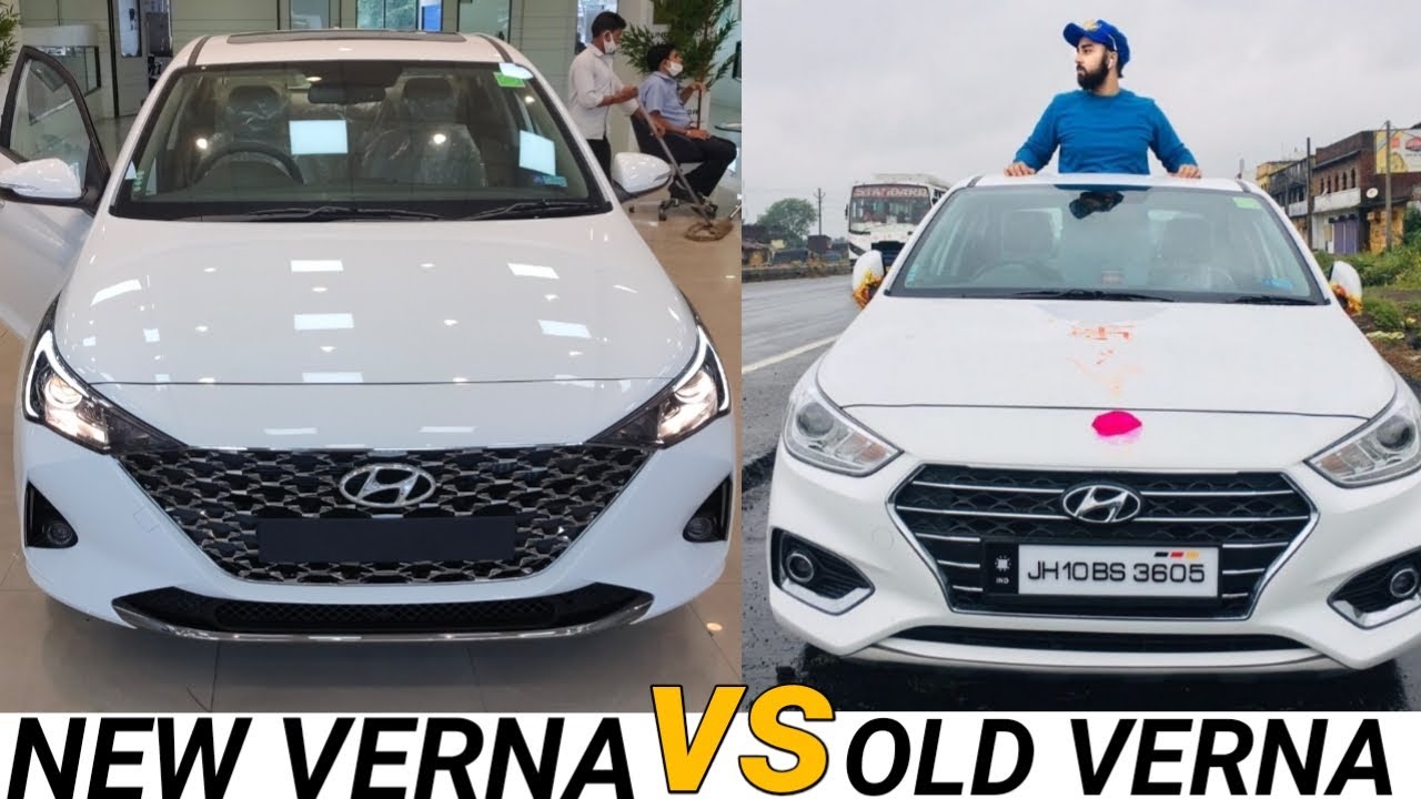NEW VERNA BS6 VS OLD VERNA Comparison Short Review - YouTube