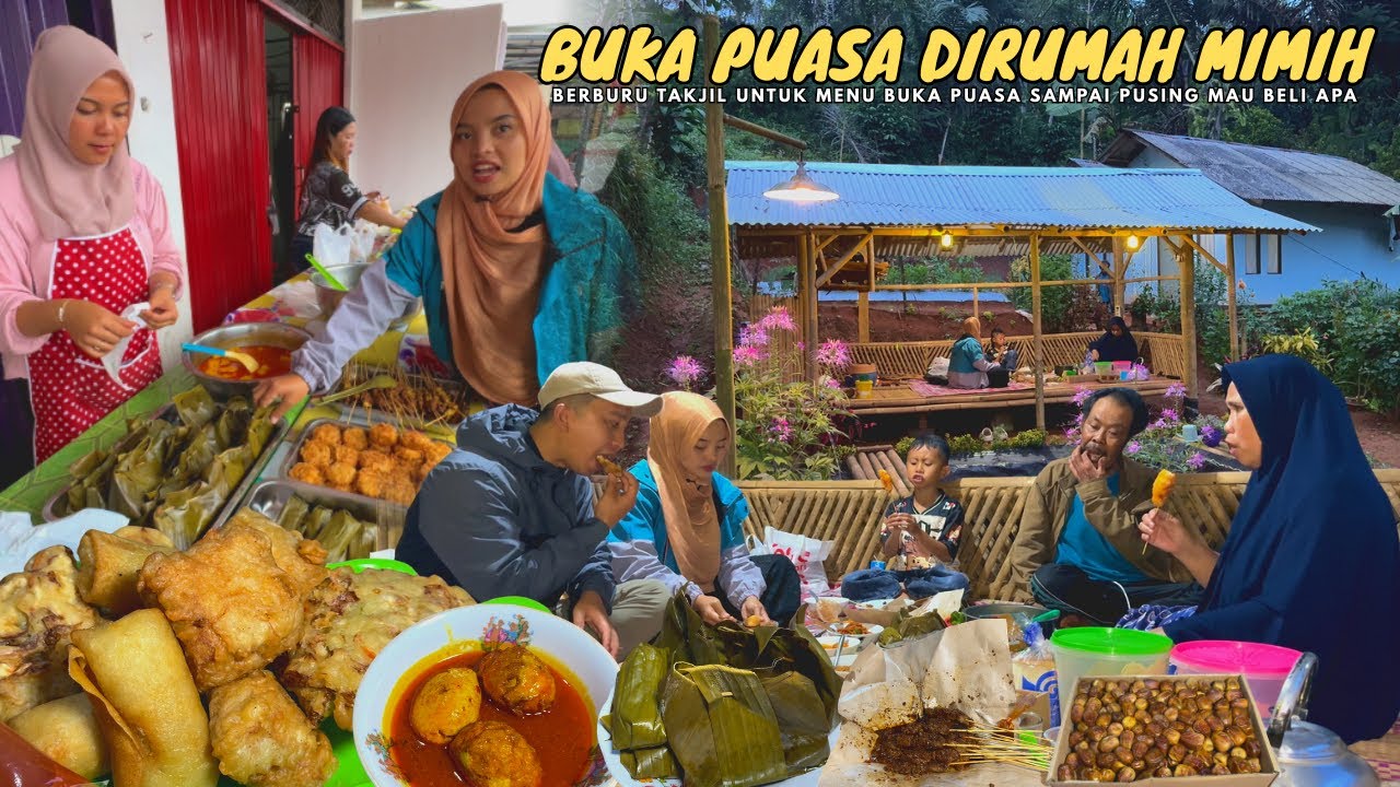 KEHIDUPAN DISESA SAAT RAMADHAN | Berburu Takjil Untuk Menu Buka Puasa Dirumah Mimih
