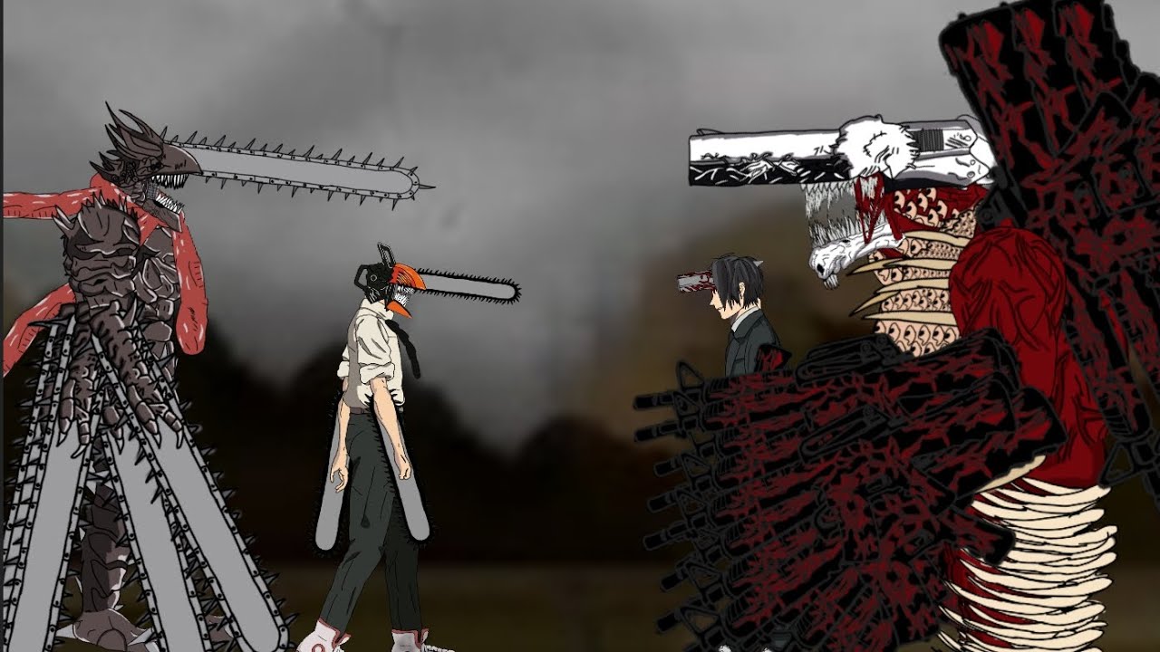 Chainsaw man vs. Chainsaw man vs. Человек бензопила денджи. Chainsaw man vs. Denji kills makima.