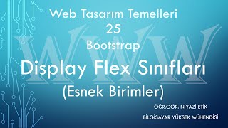 Web Tasarım Temelleri 25 - Bootstrap ile Display Flex Kullanımı (Görüntü Ayarları)