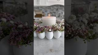 DIY Egg Flower Candle Holder