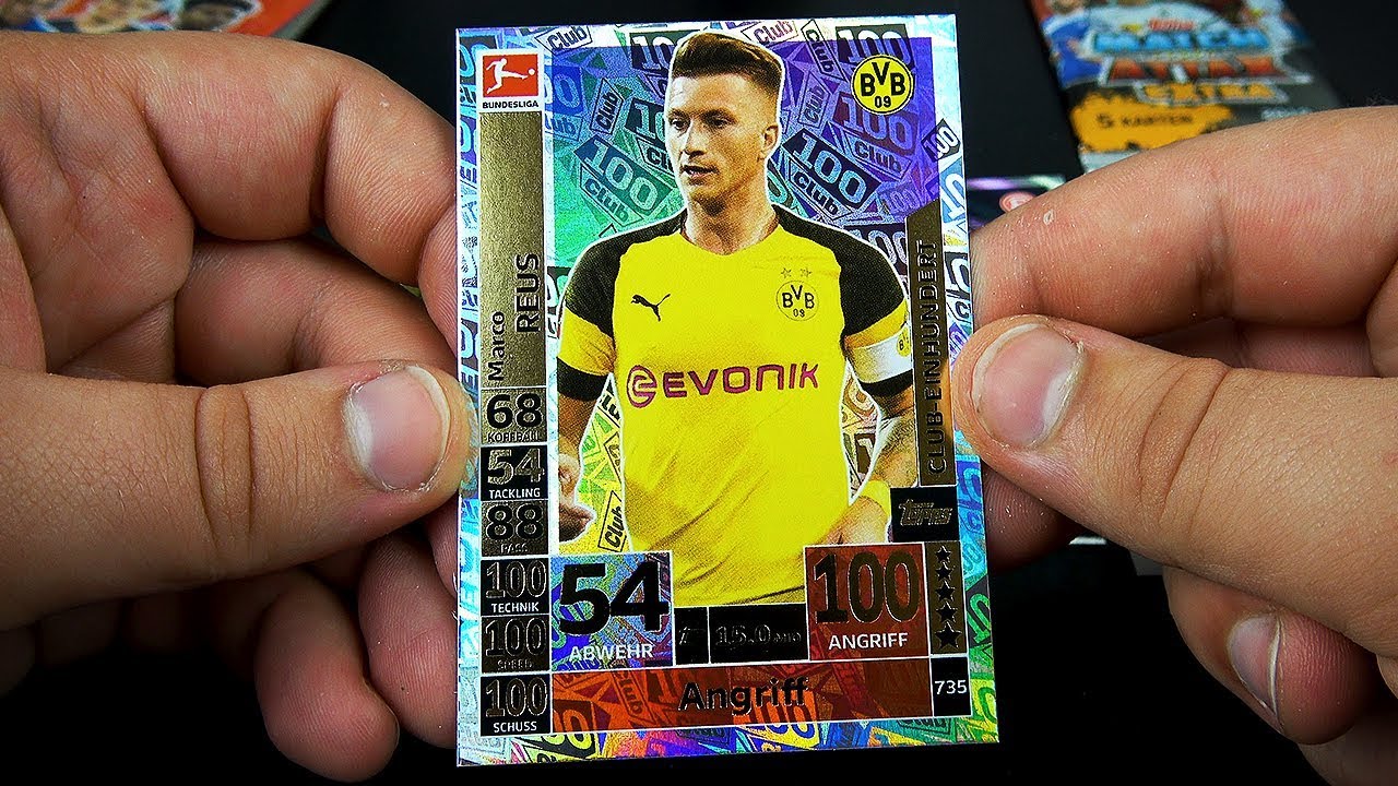 Reus Club 100 2 Blister Opening Topps Match Attax Extra 18 19 Youtube