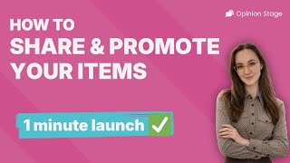 How to Share &amp; Promote Your Items