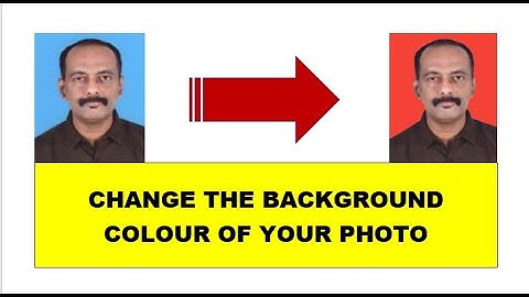 How to change background colour of your passport size photo